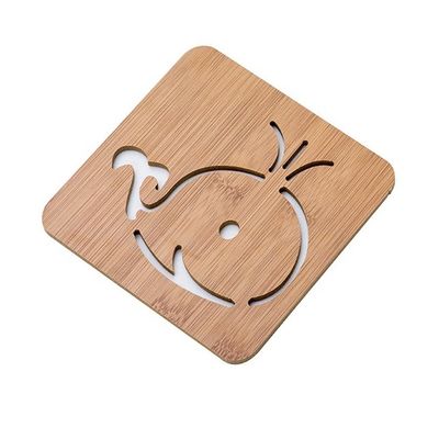 Creativo de bambú de tapón para personalizado de madera pintada de color plano tazas de té y cuencos