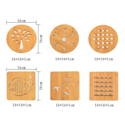 Creativo de bambú de tapón para personalizado de madera pintada de color plano tazas de té y cuencos