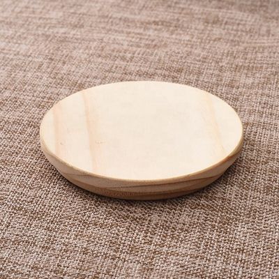 Fácil jar redondo de madera de extremo abierto con color de tapa y logotipo personalizado