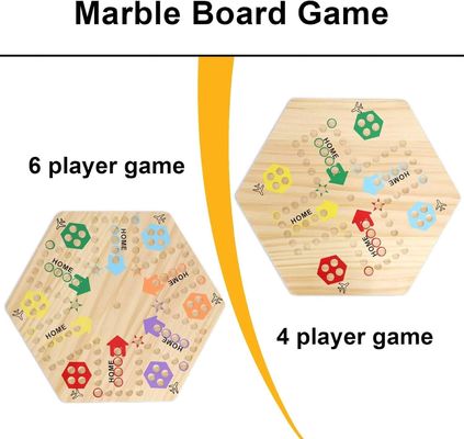 Gran cantidad de roble sólido de doble cara mármoles juego de tablero de madera con logotipo personalizado