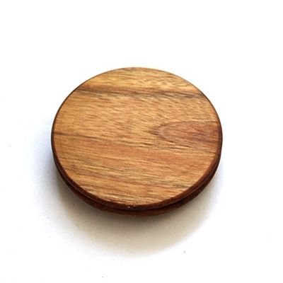 Capa de sello de madera de acacia de grado alimenticio para frascos de cristal de alto borosilicato Certificado FSC