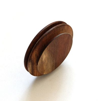 Capa de sello de madera de acacia de grado alimenticio para frascos de cristal de alto borosilicato Certificado FSC