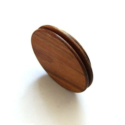 Capa de sello de madera de acacia de grado alimenticio para frascos de cristal de alto borosilicato Certificado FSC
