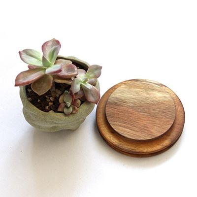 Capa de sello de madera de acacia de grado alimenticio para frascos de cristal de alto borosilicato Certificado FSC