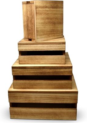 Estand de pasteles de madera de estilo rústico conjunto de 4 logotipos personalizados aceptados para mostrar pasteles