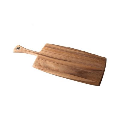 Tabla de cortar de oliva de madera para cortar queso de pan portátil 8 x 20,5 x 0,5 pulgadas