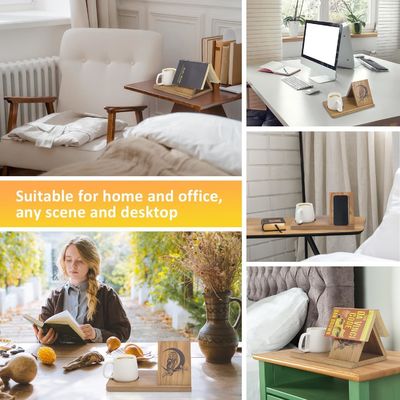 Impresión en serigrafía de madera Mini libro corto para dormitorio mesa de noche y escritorio