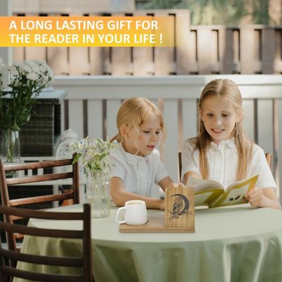 Impresión en serigrafía de madera Mini libro corto para dormitorio mesa de noche y escritorio