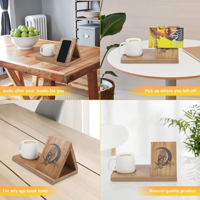 Impresión en serigrafía de madera Mini libro corto para dormitorio mesa de noche y escritorio