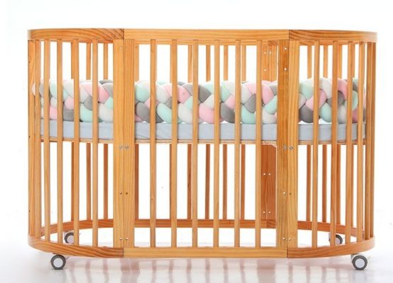 Artefacto de regalo Industrial Madera sólida Camas para niños convertibles Niño pequeño Cama de dormir Swing Rocking