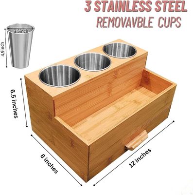 Maximice el espacio de su mostrador con este organizador de productos de peinado acrílico para el baño