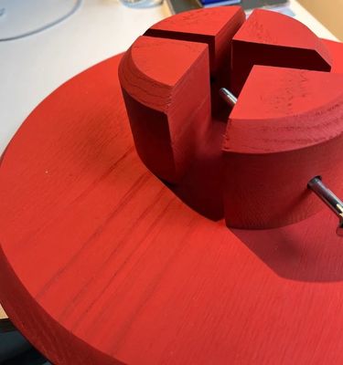 Base de madera de pino personalizada para decoración del hogar
