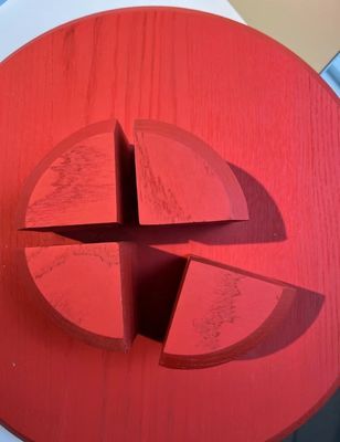 Base de madera de pino personalizada para decoración del hogar