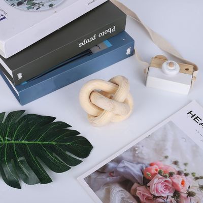 Moderno de estilo personalizado de madera natural de cadena de enlace Decorativo de la pared de la decoración de la cadena para el té / café / dulces