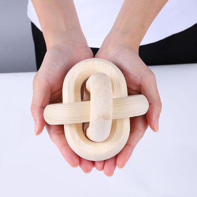 Moderno de estilo personalizado de madera natural de cadena de enlace Decorativo de la pared de la decoración de la cadena para el té / café / dulces