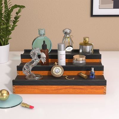 Organizador de stand de Colonia de 3 niveles para todas las temporadas con espacio de almacenamiento oculto y tipo de pie