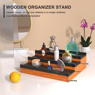 Organizador de stand de Colonia de 3 niveles para todas las temporadas con espacio de almacenamiento oculto y tipo de pie