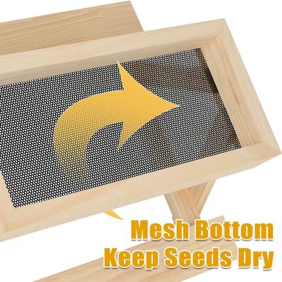 Mesa de pollo hecha a mano Mesa de picnic de madera para comedores de animales domésticos y animales pequeños