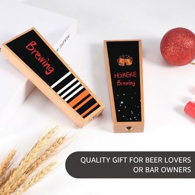 Manos de grifo de cerveza de pizarra personalizables para bares y restaurantes Logotipo incluido