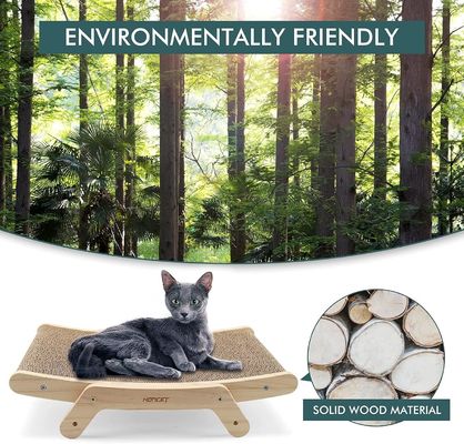 Los rascadores favoritos para gatos de interior de 5 en 1 con marco de madera sólida y logotipo personalizado