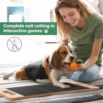 Cuidado de las uñas para perros sin miedo Pad de rascado ahorrando espacio con logotipo personalizado y diseño ajustable