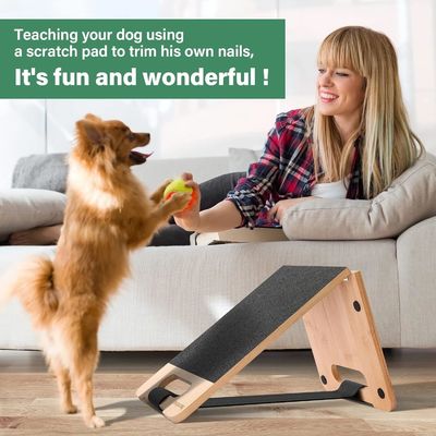 Cuidado de las uñas para perros sin miedo Pad de rascado ahorrando espacio con logotipo personalizado y diseño ajustable