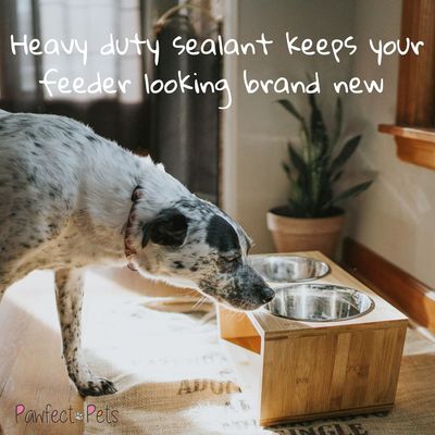 Mediano Perro Stand de cuenco elevado 7 Cuencos elevados Alimentador para mascotas con cuatro cuencos de acero inoxidable