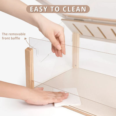 Caja de relojes Hideout de hámster personalizado Muebles de madera para mascotas Casa de juegos Modelo sólido para mascotas pequeñas