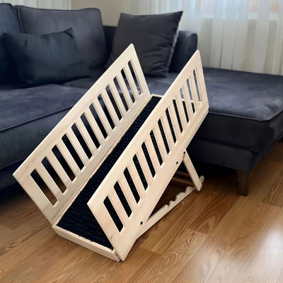 Rampa de madera para perros de edad avanzada Tipo de artículo Camas Sofas Alturas ajustables Alfombra antideslizante Madera