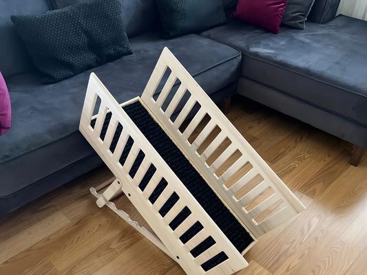 Rampa de madera para perros de edad avanzada Tipo de artículo Camas Sofas Alturas ajustables Alfombra antideslizante Madera