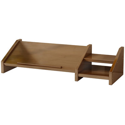 PC Riser de computadora portátil con soporte de monitor de madera Diseño multiángulo y estante de escritorio con logotipo personalizado incluido