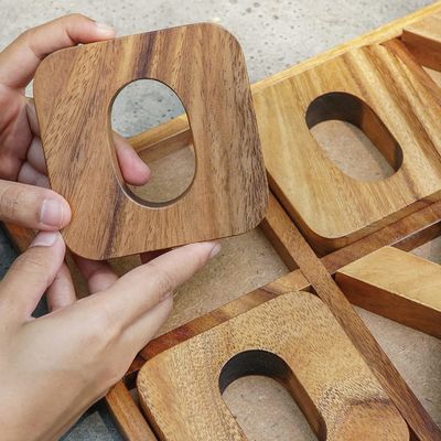 Juego de mesa de madera XOXO Tic Tac Toe Ideal para decoración al aire libre y entretenimiento masculino