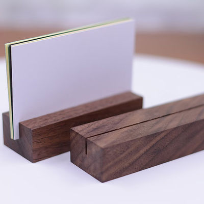 Base de madera personalizada para tarjetas de conferencia Etiquetas de mesa y calendarios en restaurantes