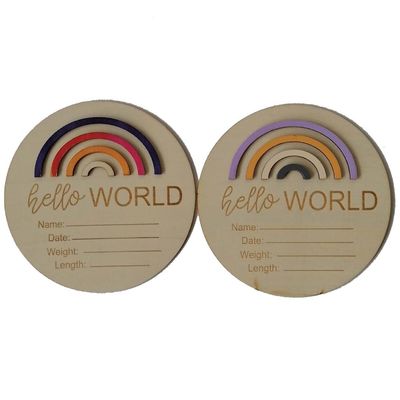 Crear una guardería memorable con estas tarjetas de madera 3D del arco iris de Europa