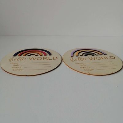 Crear una guardería memorable con estas tarjetas de madera 3D del arco iris de Europa