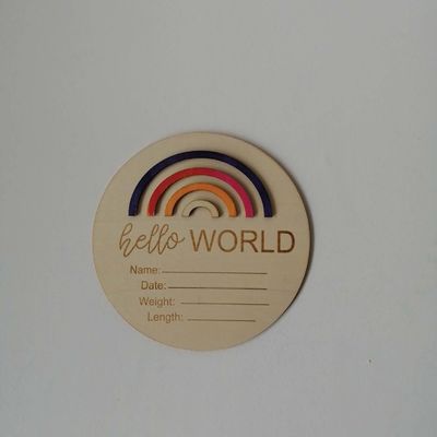 Crear una guardería memorable con estas tarjetas de madera 3D del arco iris de Europa