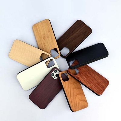 Pedido OEM/ODM Aceptado Cuerpo telefónico de cubierta de madera en color natural con logotipo personalizado