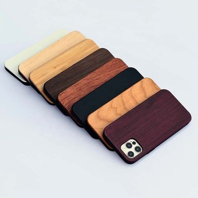 Pedido OEM/ODM Aceptado Cuerpo telefónico de cubierta de madera en color natural con logotipo personalizado