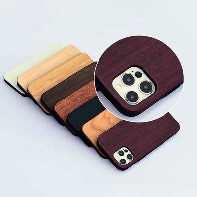 Pedido OEM/ODM Aceptado Cuerpo telefónico de cubierta de madera en color natural con logotipo personalizado