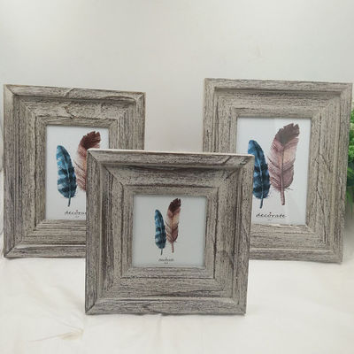 Cuadros de madera de 4" 6" 7" en estilo rústico personalizado tallados a mano con color plano