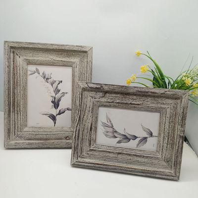 Cuadros de madera de 4" 6" 7" en estilo rústico personalizado tallados a mano con color plano