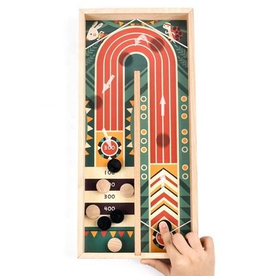 Impresión de grabado con láser multicolor juego de puck de lanzadera rápida juguete de disparos para juego educativo