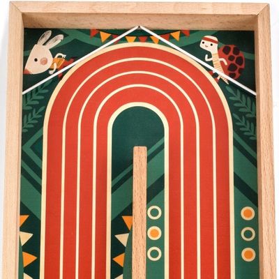 Impresión de grabado con láser multicolor juego de puck de lanzadera rápida juguete de disparos para juego educativo