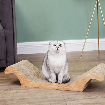 Juguetes personalizados para mascotas con tapón corrugado de rascado para gatos para la selección del espacio de la habitación