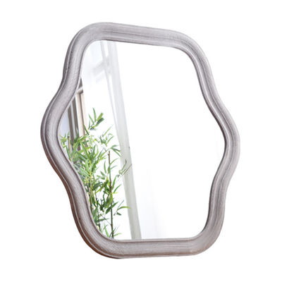 Espejo de dormitorio con marco de onda y logotipo personalizado Impresión en serigrafía aceptable