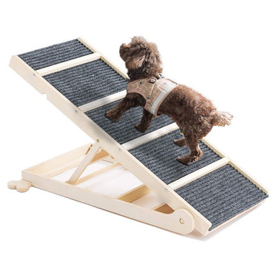Productos de entrenamiento para mascotas Escalera de escalada para perros ajustable antideslizante de madera para entrenamiento y pintura