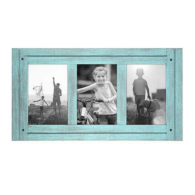 Marco de fotos rústico de madera maciza para decoración del hogar Impresión de pantalla de seda a medida