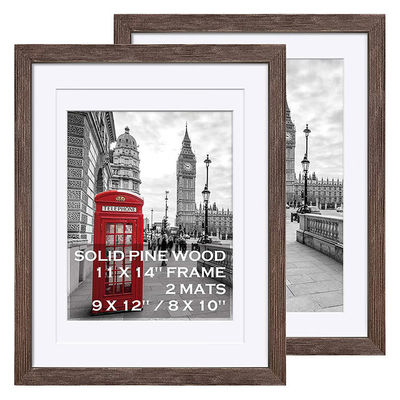 Impresión de tamaño personalizado Marco de fotos de madera rústica para sus soluciones de impresión