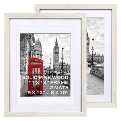 Casa regalo de boda decorativo de madera barnizada fotogramas de pared con diseño artístico