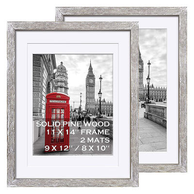 4x6 5x7 6x8 9x13 11x14 13x18 marcos de pantalla de madera rústica con logotipo personalizado